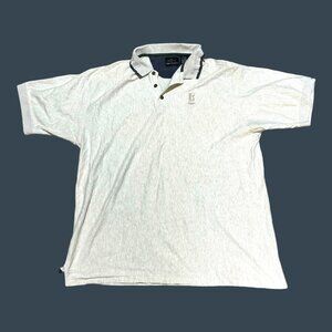 Greg Norman TPC Sawgrass XL Polo Shirt  100% Cotton Cream Beige Golf Course